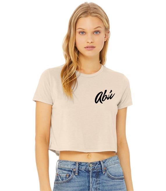 Abú Wear - Ladies Flowy Cropped T-Shirt
