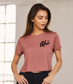 Abú Wear - Ladies Flowy Cropped T-Shirt