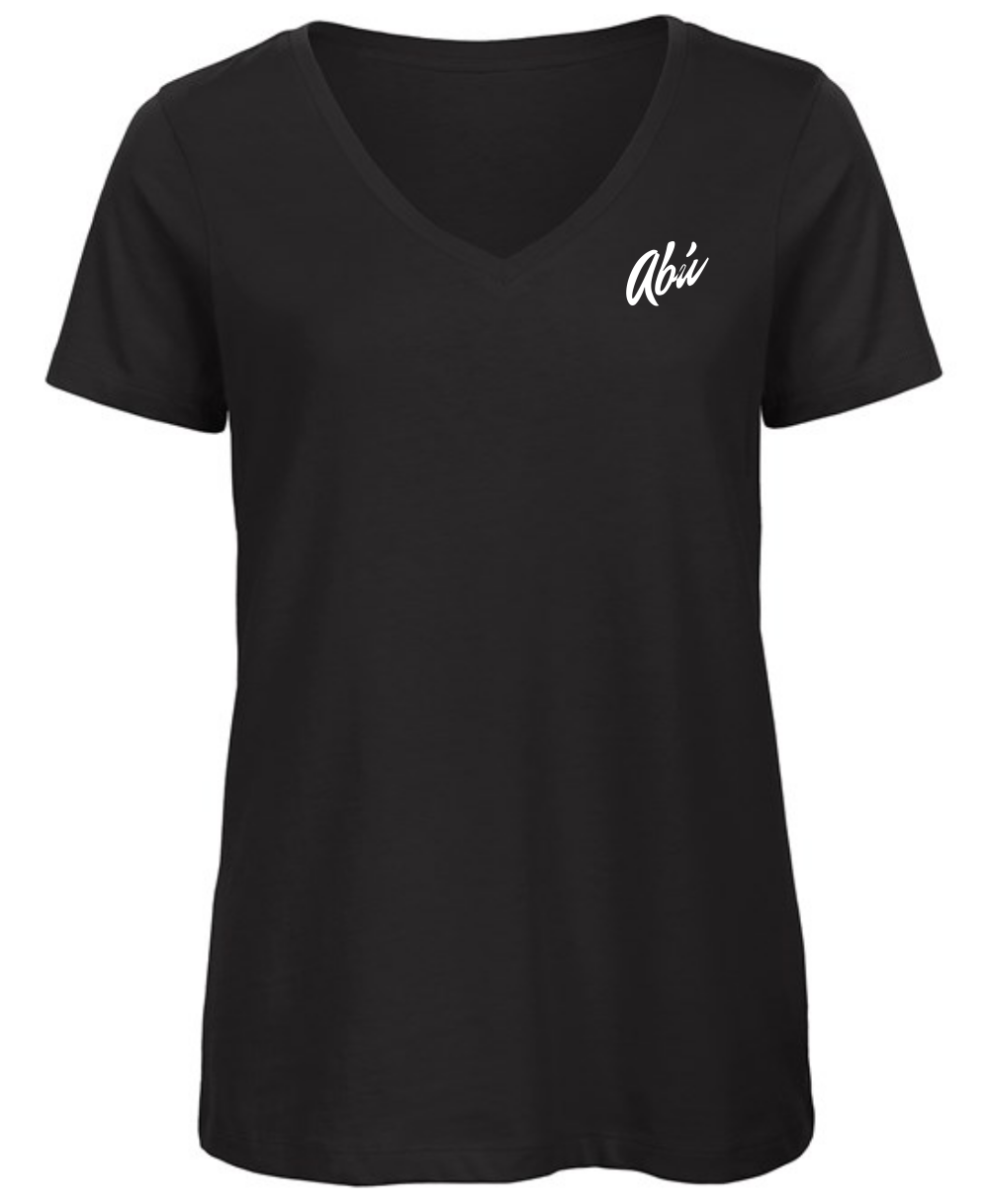 Abú Wear - Womens Organic "Inspire" V-Neck T-Shirt