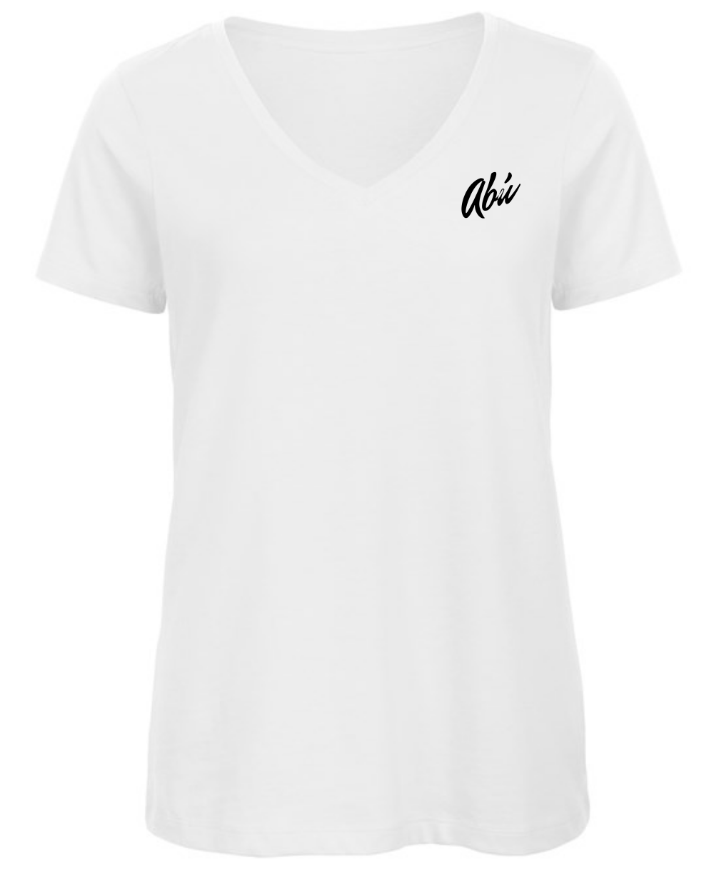 Abú Wear - Womens Organic "Inspire" V-Neck T-Shirt